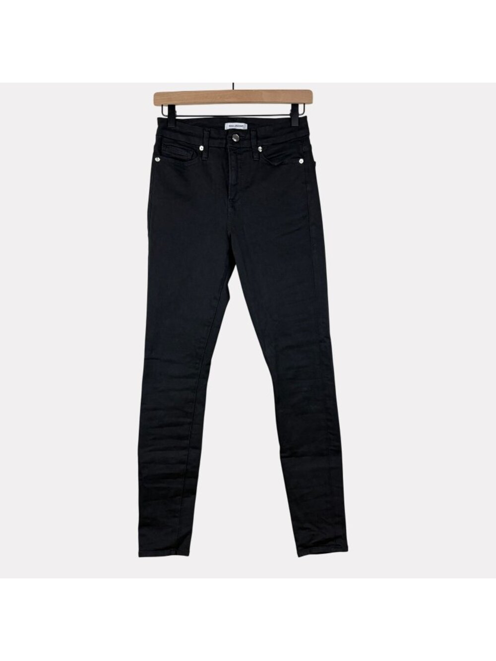 Good American Good Legs Black Skinny Jeans Womens 6 Stretch Cotton